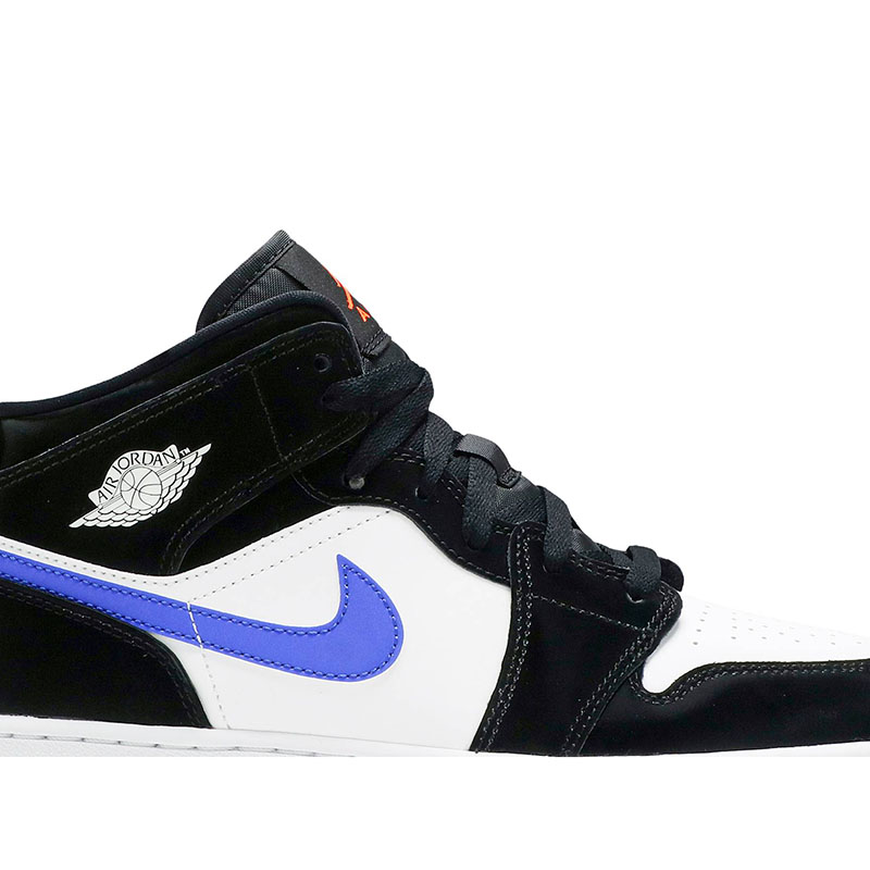 AIR JORDAN 1 MID GS 'BLACK RACER BLUE'