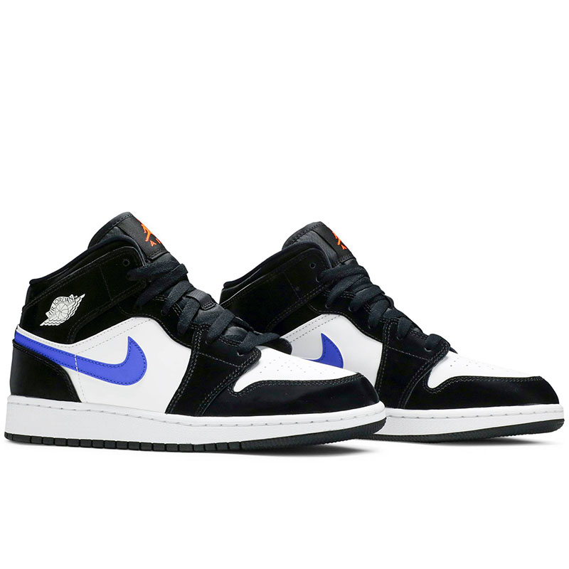 AIR JORDAN 1 MID GS 'BLACK RACER BLUE'