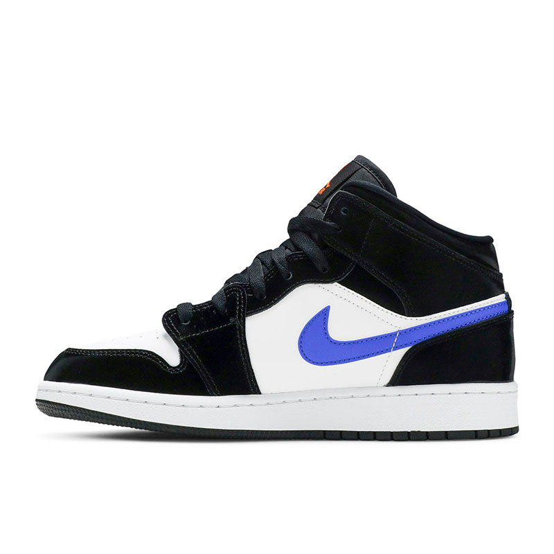 AIR JORDAN 1 MID GS 'BLACK RACER BLUE'