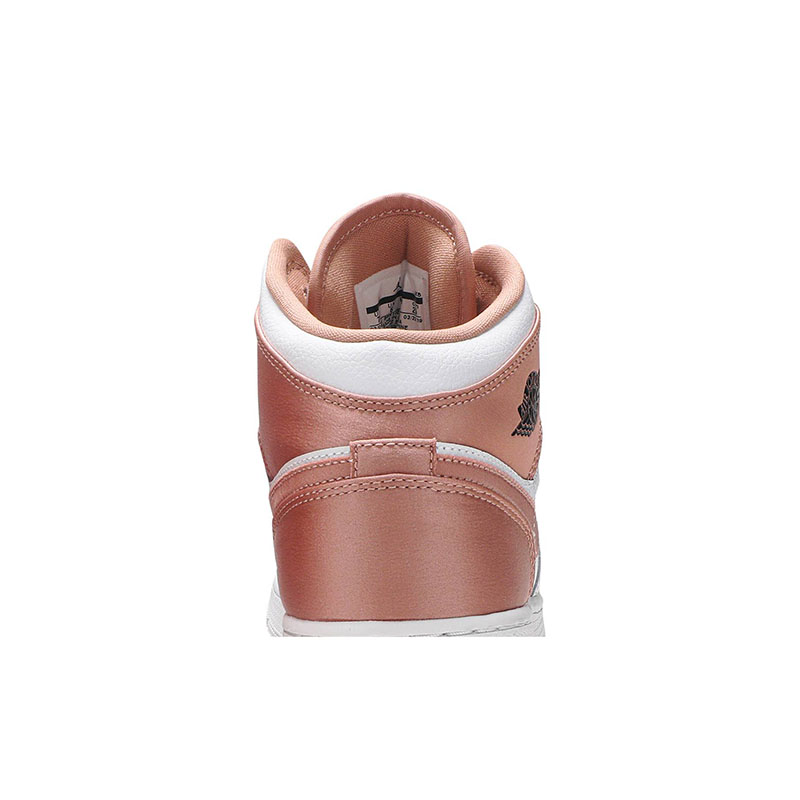 AIR JORDAN 1 MID GS 'WHITE ROSE GOLD'