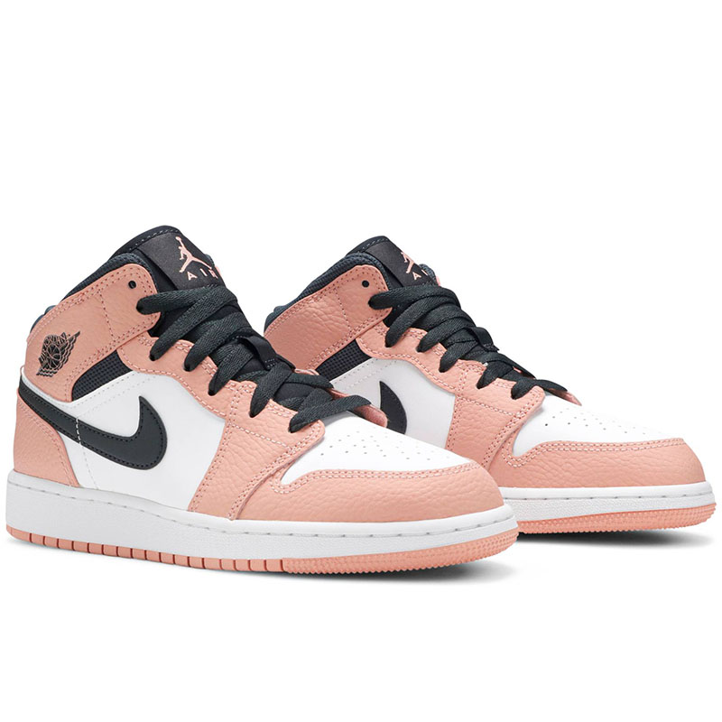AIR JORDAN 1 MID GS 'PINK QUARTZ'