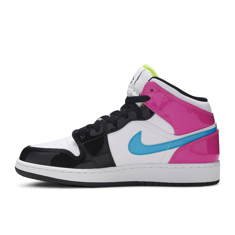 AIR JORDAN 1 MID SE GS 'CYBER ACTIVE FUCHSIA'