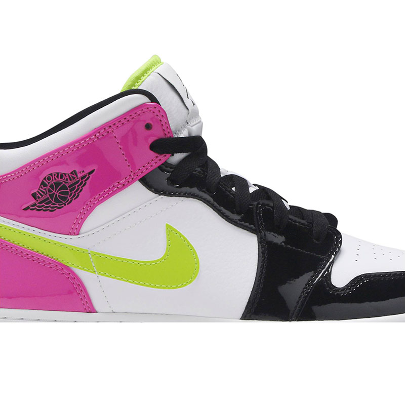 AIR JORDAN 1 MID SE GS 'CYBER ACTIVE FUCHSIA'