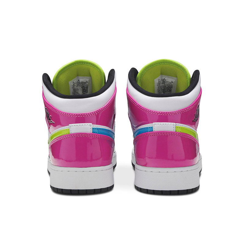AIR JORDAN 1 MID SE GS 'CYBER ACTIVE FUCHSIA'
