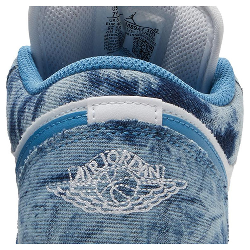AIR JORDAN 1 LOW GS 'WASHED DENIM'