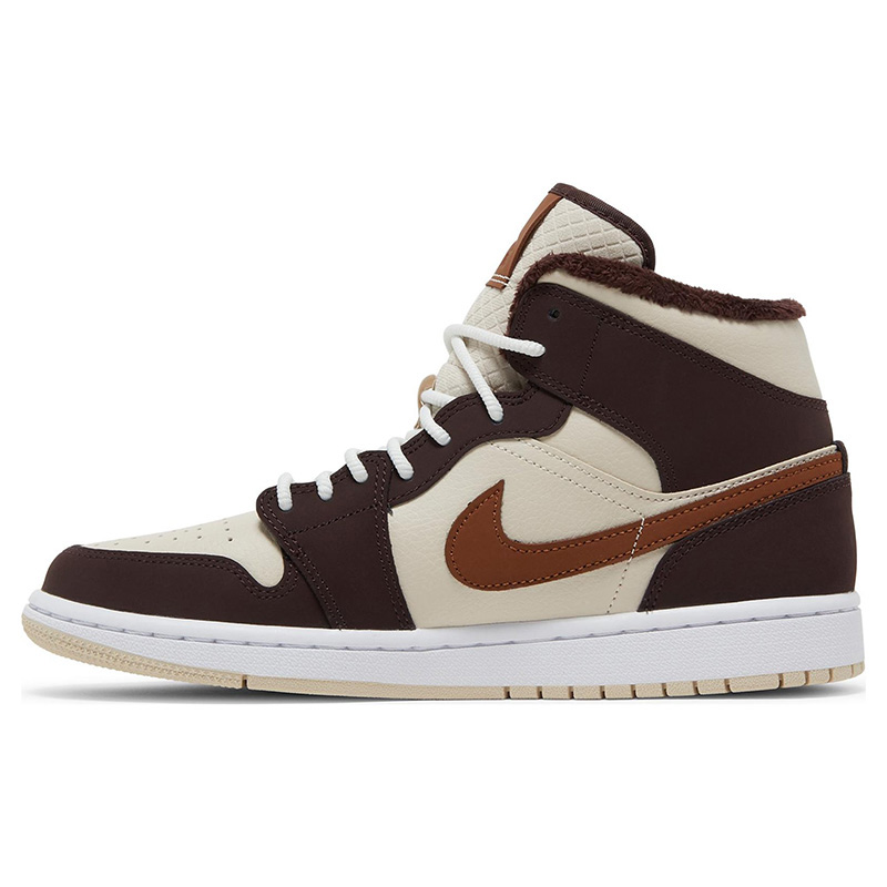 AIR JORDAN 1 MID SE 'CREAM DARK CHOCOLATE'