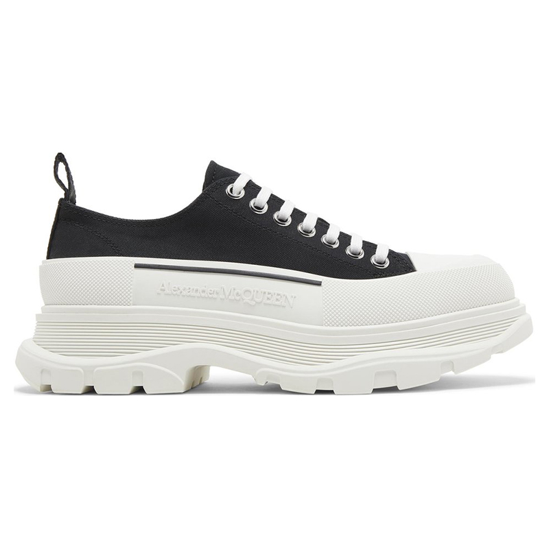 Alexander McQueen Tread Slick Lace Up 'Black White'