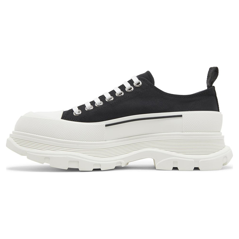 Alexander McQueen Tread Slick Lace Up 'Black White'