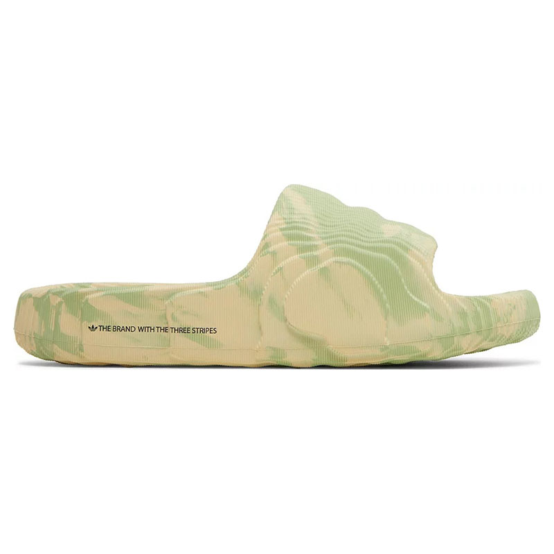 Adidas Adilette 22 Slides 'Magic Lime Desert Sand'