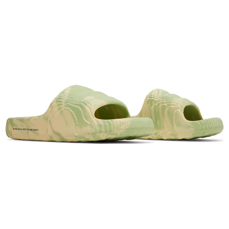 Adidas Adilette 22 Slides 'Magic Lime Desert Sand'