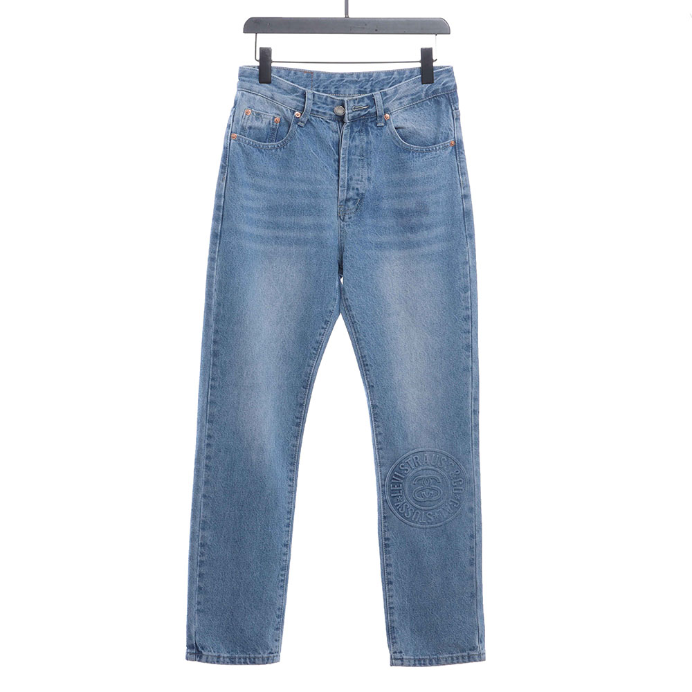 Stussy Joint Levi's 150th Anniversary Embossed Denim Trousers
