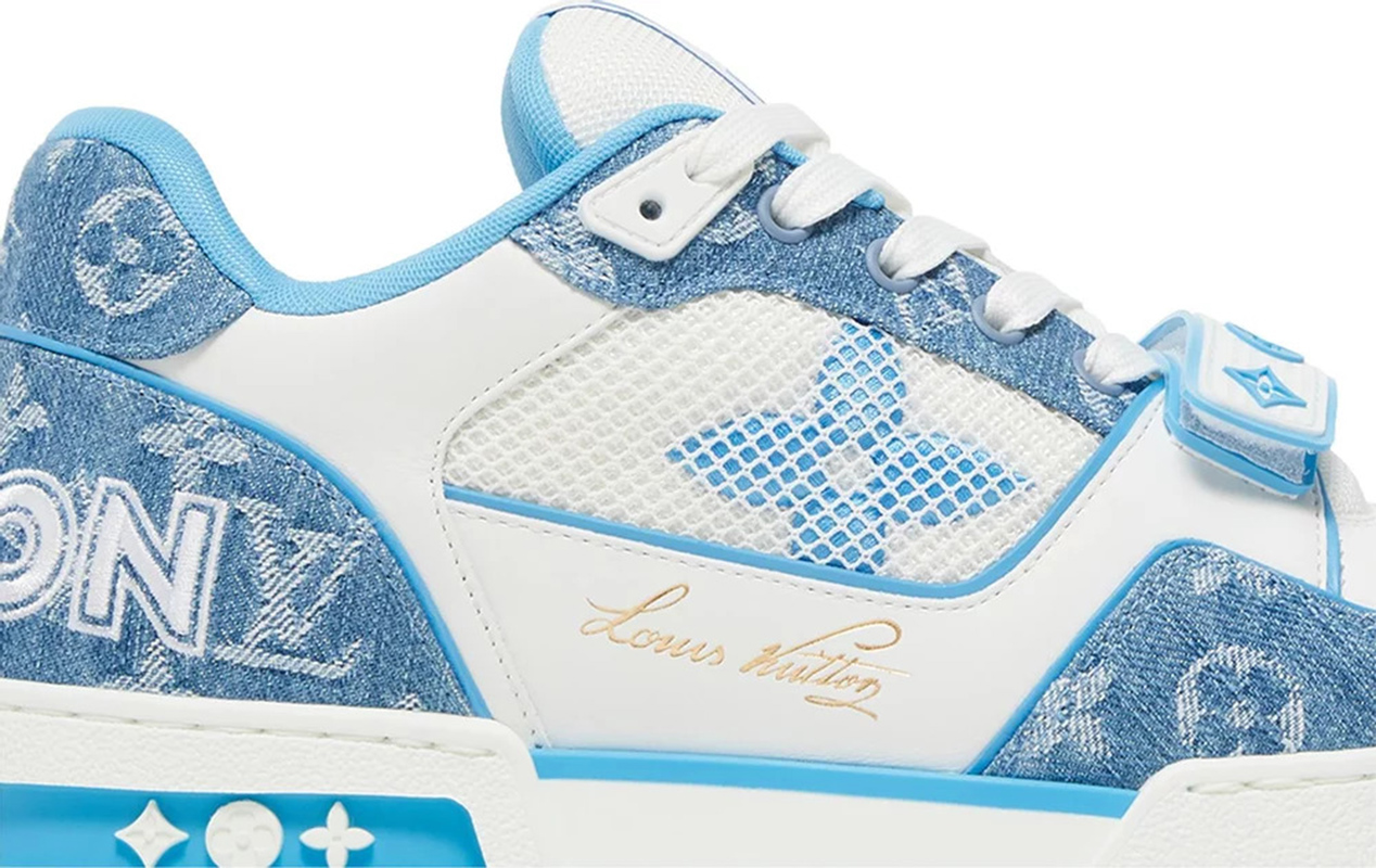 Louis Vuitton Trainer Low 'Light Blue Monogram Denim'