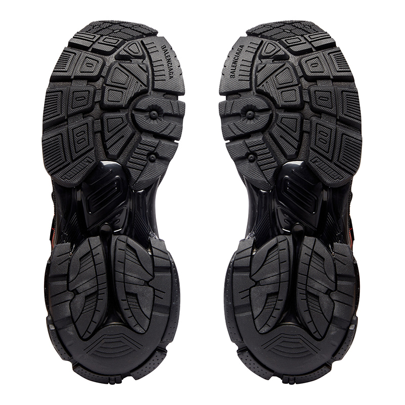 Balenciaga MEN'S RUNNER GRAFFITI SNEAKER IN BLACK