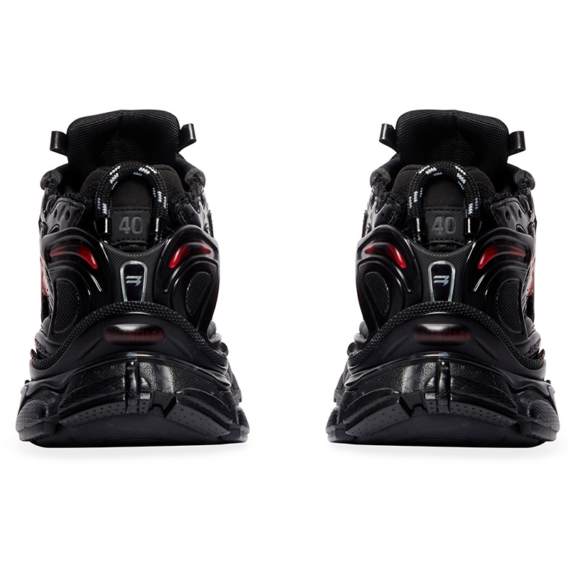 Balenciaga MEN'S RUNNER GRAFFITI SNEAKER IN BLACK