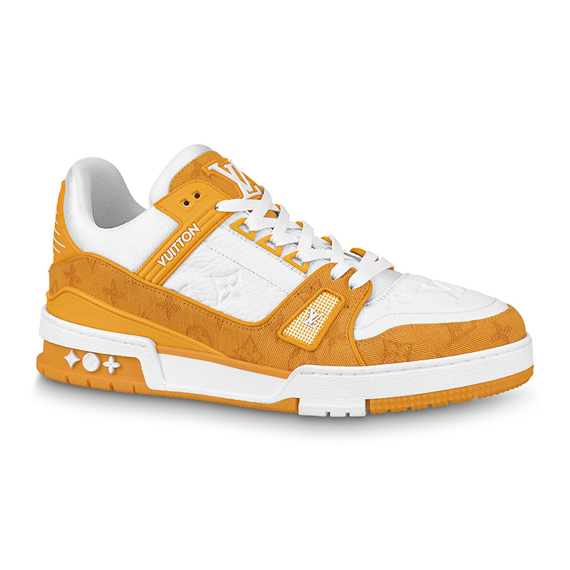 Louis Vuitton Trainer Low 'Yellow Monogram Denim'