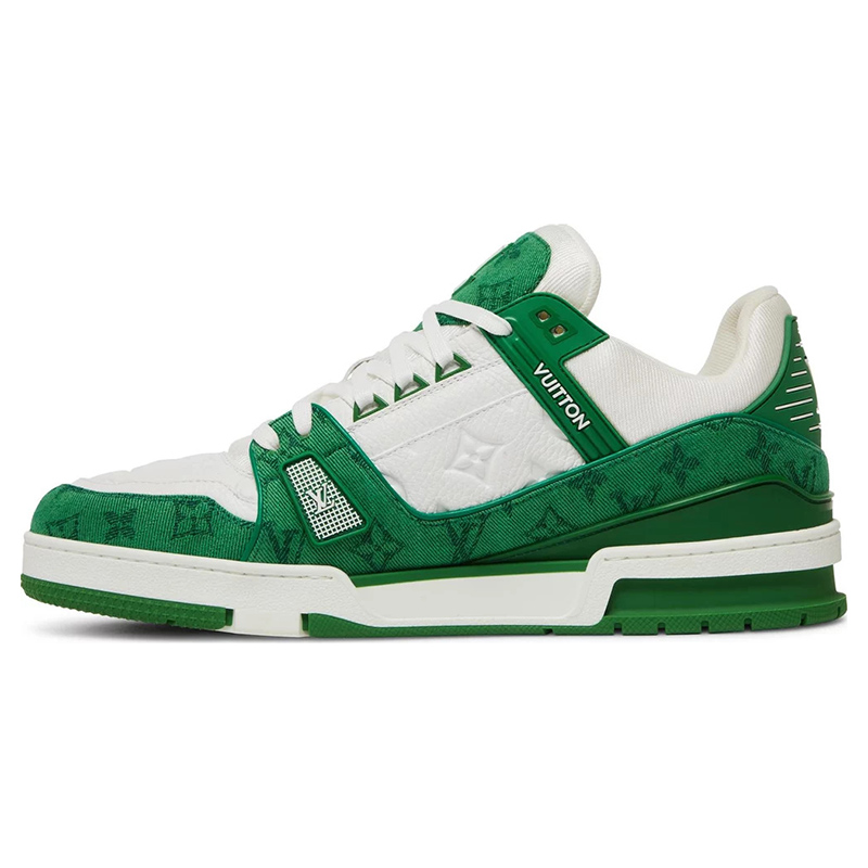 Louis Vuitton Trainer 'Green Monogram Denim'