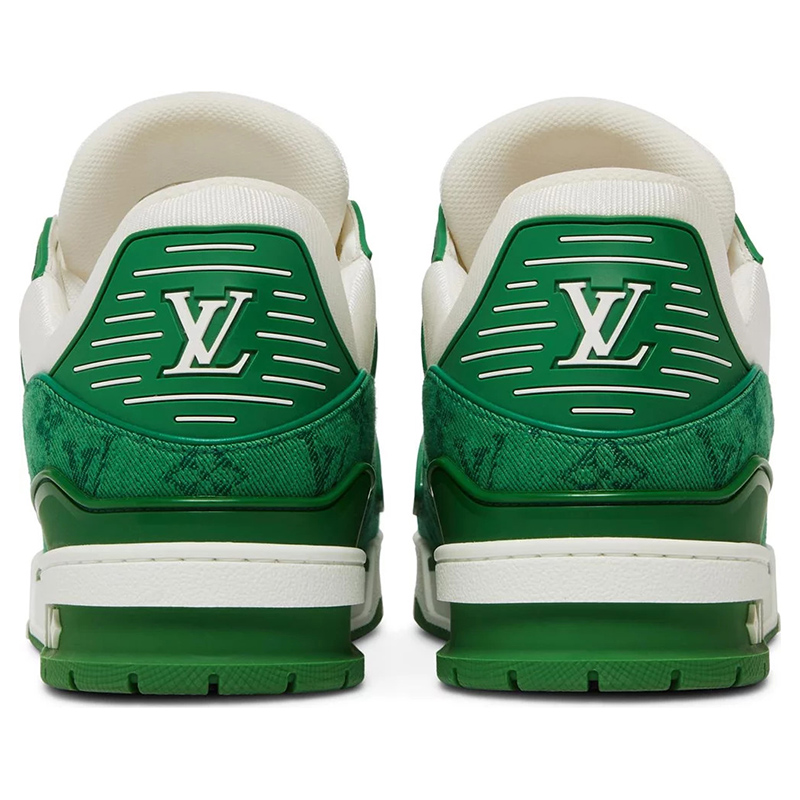 Louis Vuitton Trainer 'Green Monogram Denim'
