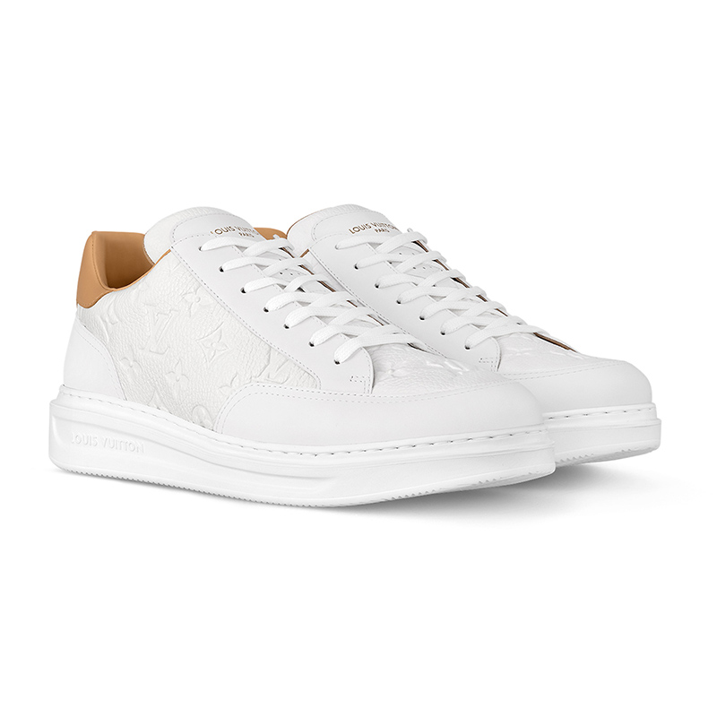 LOUIS VUITTON BEVERLY HILLS 'WHITE BROWN MONOGRAM EMBOSSED'