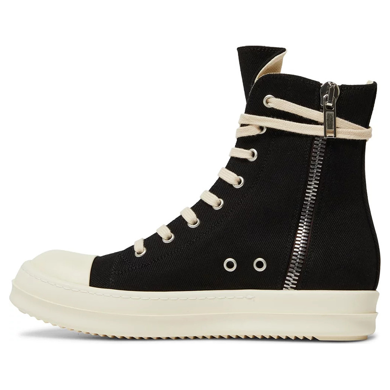 Rick Owens DRKSHDW Strobe Cotton Denim High 'Black Milk'