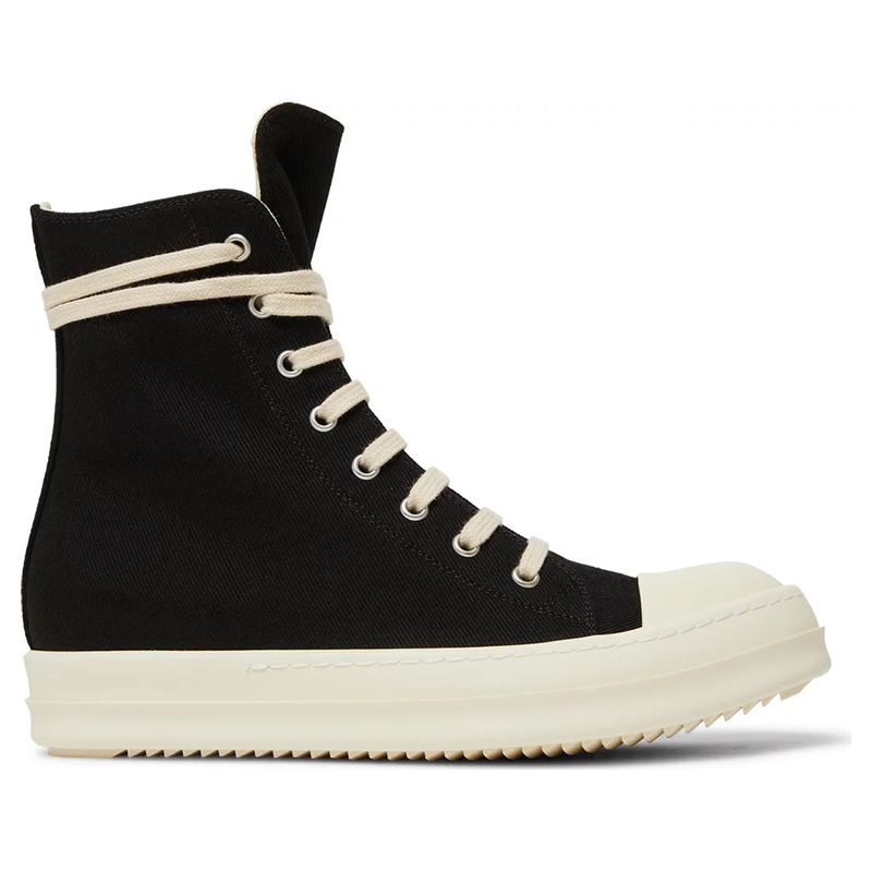 Rick Owens DRKSHDW Strobe Cotton Denim High 'Black Milk'