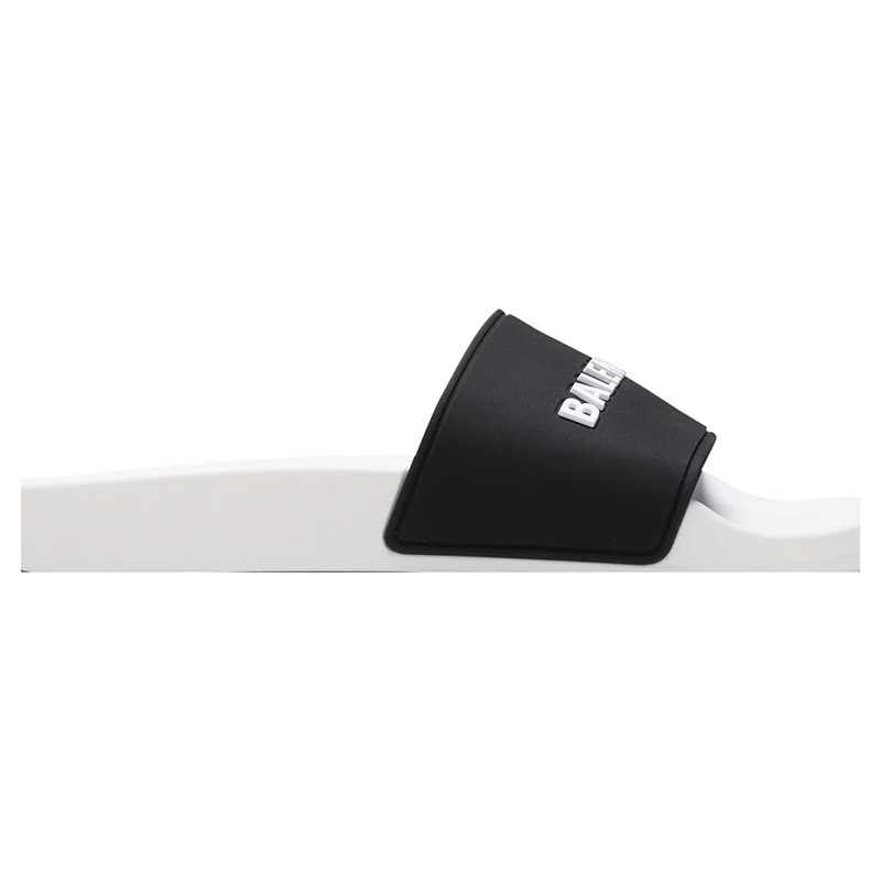 Balenciaga Pool Slides 'White Black'
