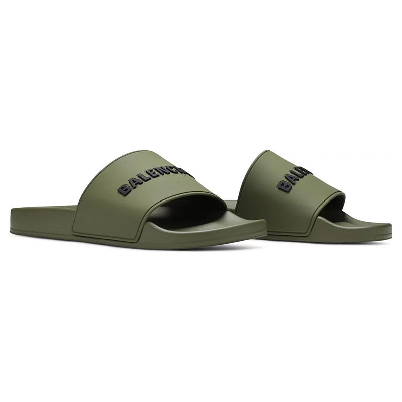 Balenciaga Pool Slides 'Green'