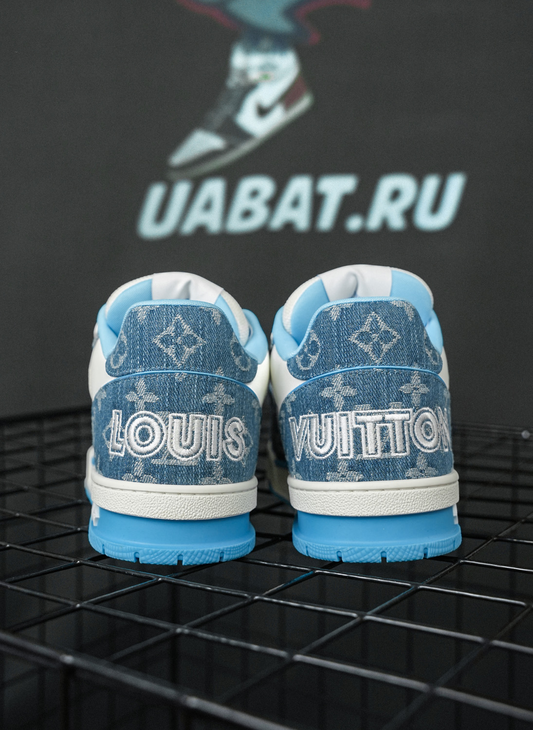 Louis Vuitton Trainer Low 'Light Blue Monogram Denim'