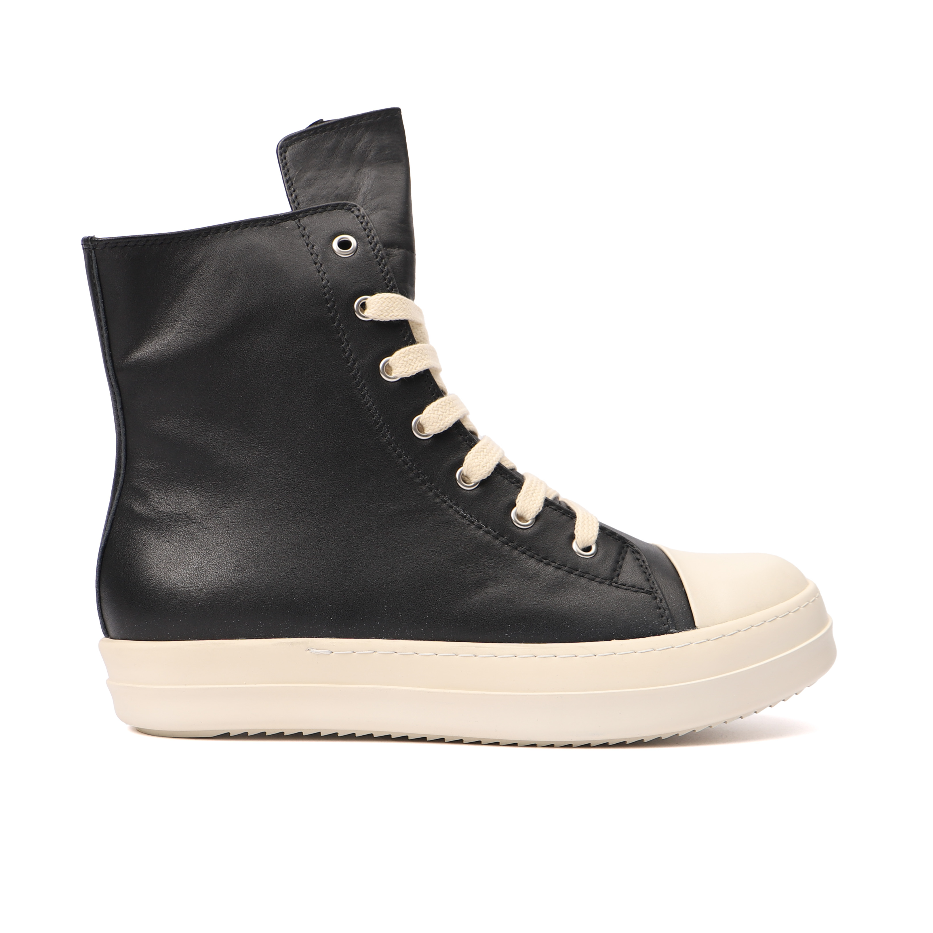 Rick Owens Strobe Leather High 'Black Milk'