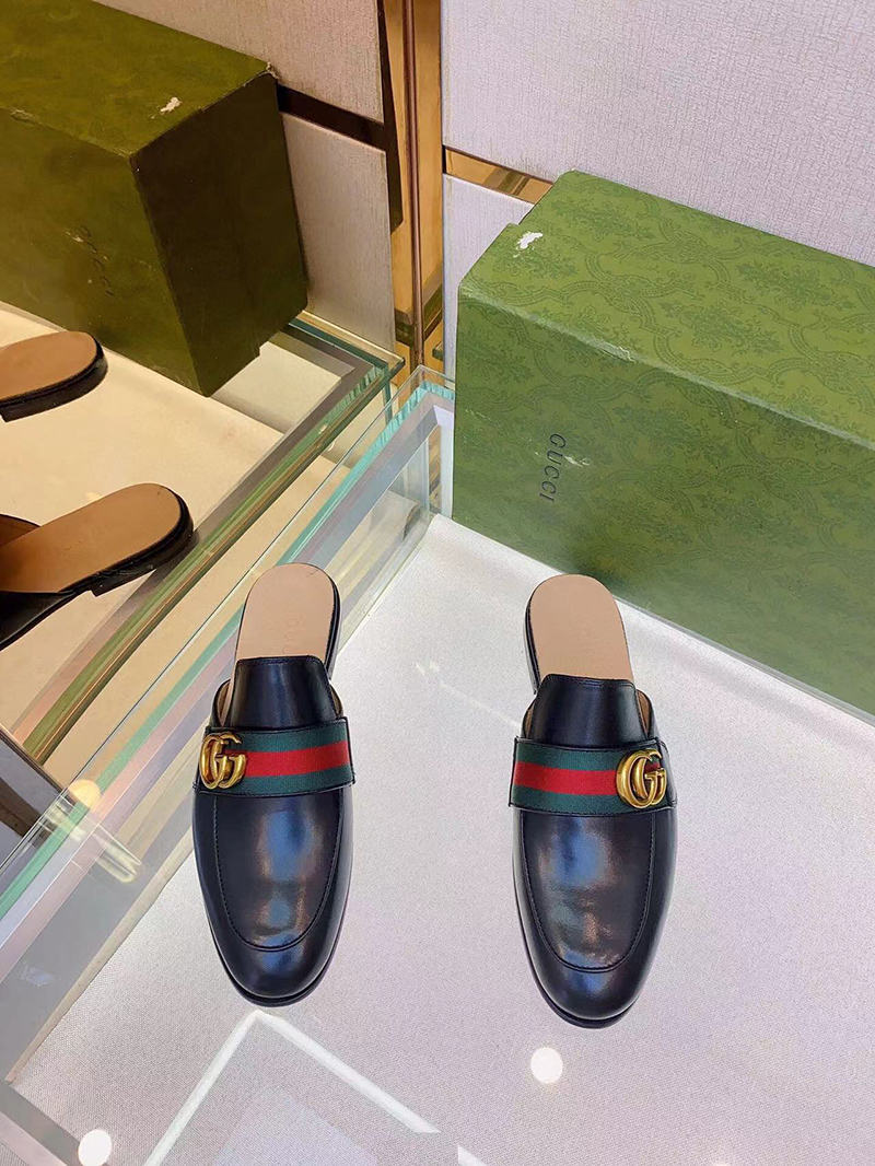 Gucci Men's Princetown Leather Slipper