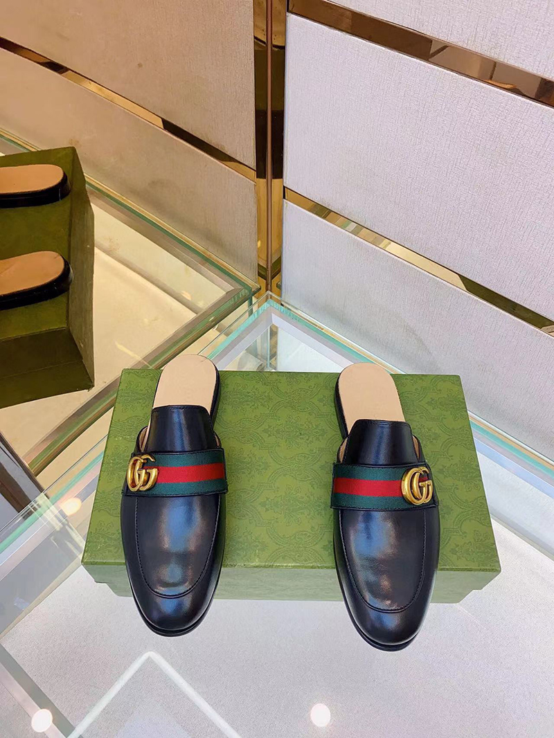 Gucci Men's Princetown Leather Slipper