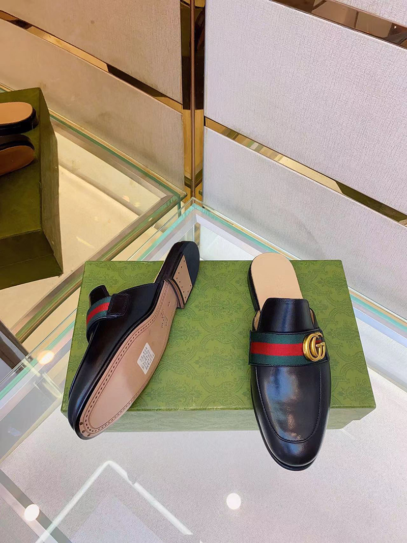 Gucci Men's Princetown Leather Slipper
