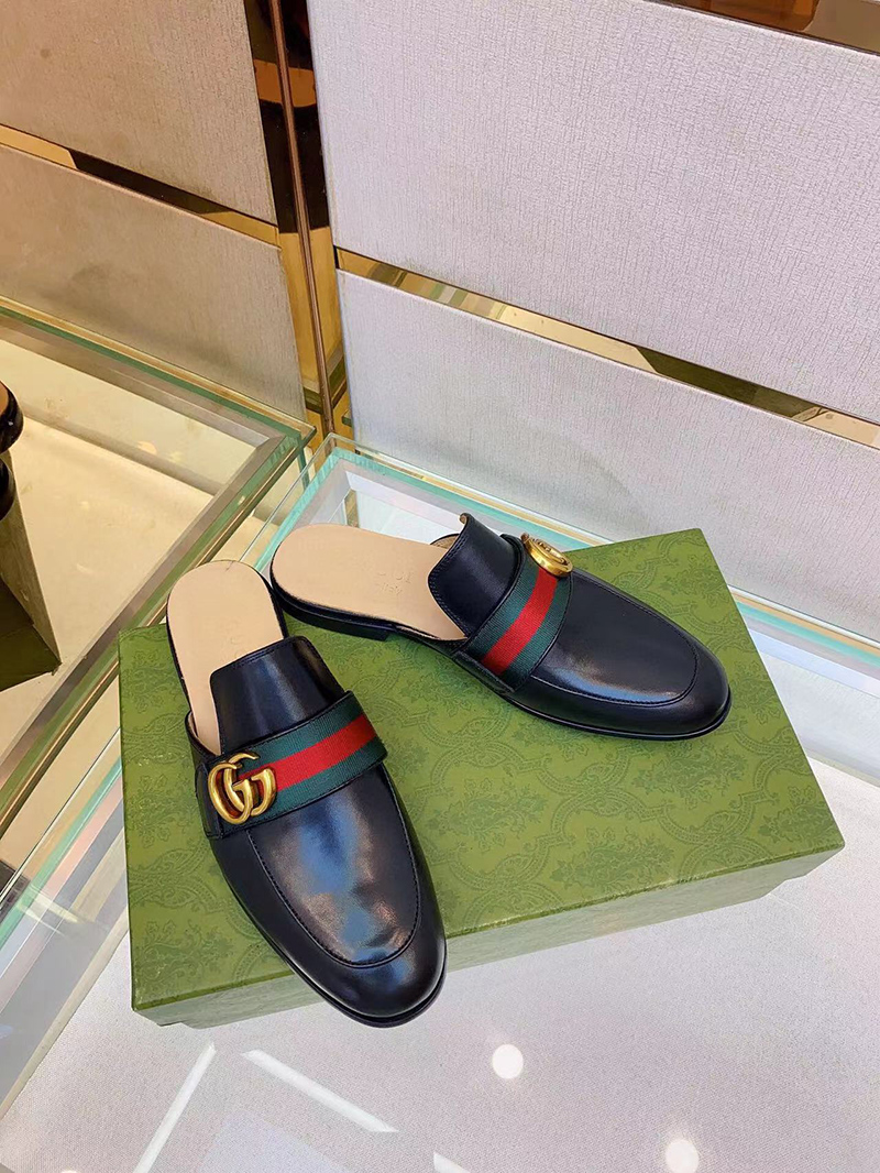 Gucci Men's Princetown Leather Slipper