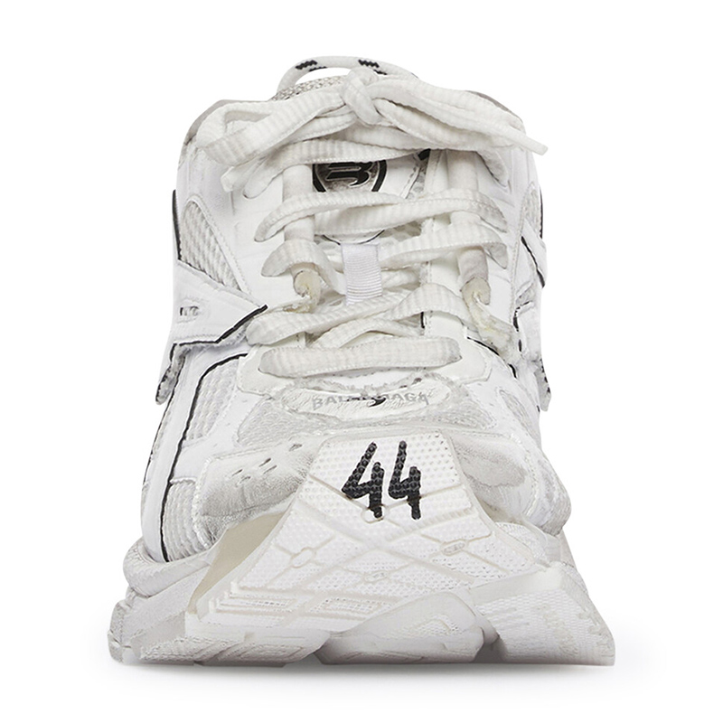 BALENCIAGA MEN'S RUNNER SNEAKER IN WHITE