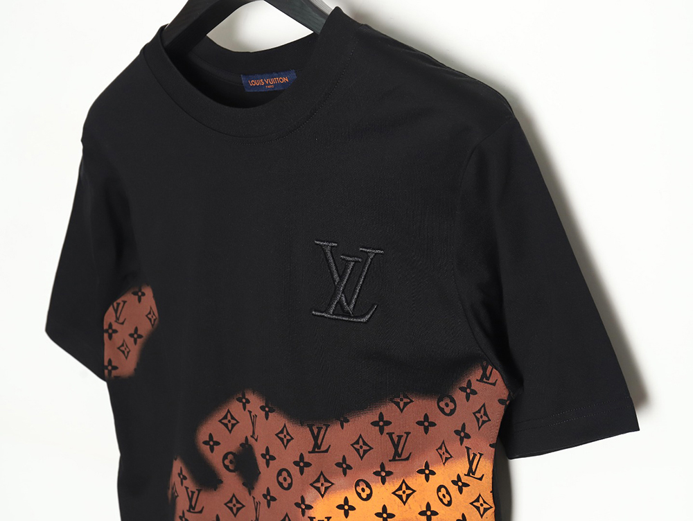 Louis Vuitton monogram gradient embroidered short-sleeved T-shirt