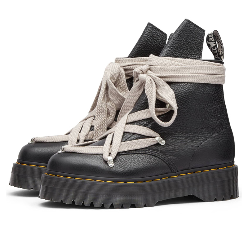 Dr. Martens x Rick Owens 1460 Quad Leather Sole Pentagram Jumbo Lace Boot 'Black'