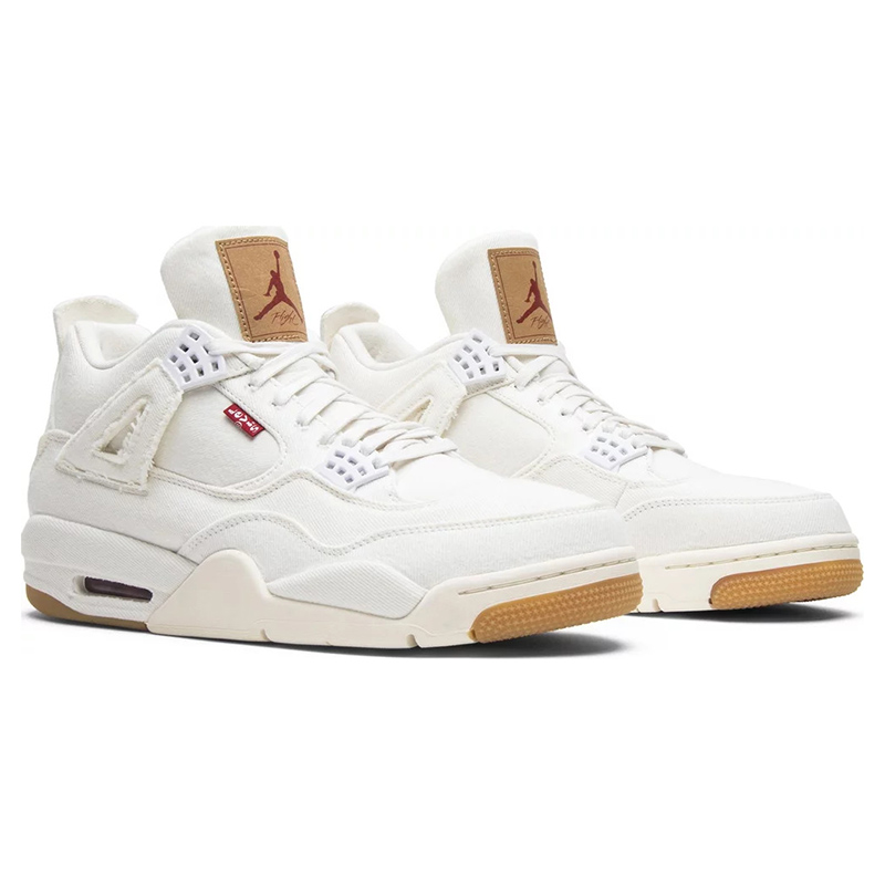 Levi's x Air Jordan 4 Retro 'White Denim'