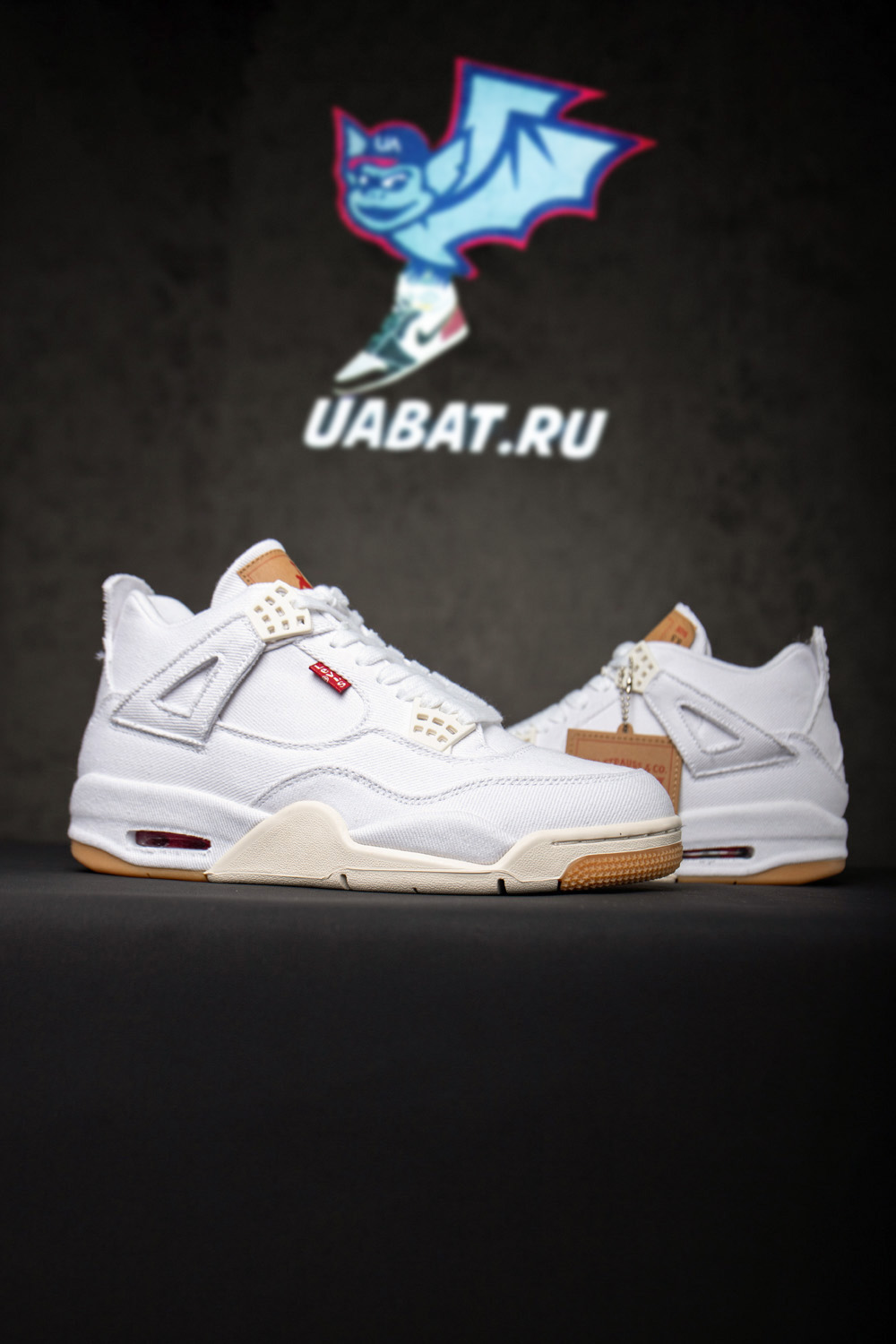 Levi's x Air Jordan 4 Retro 'White Denim'