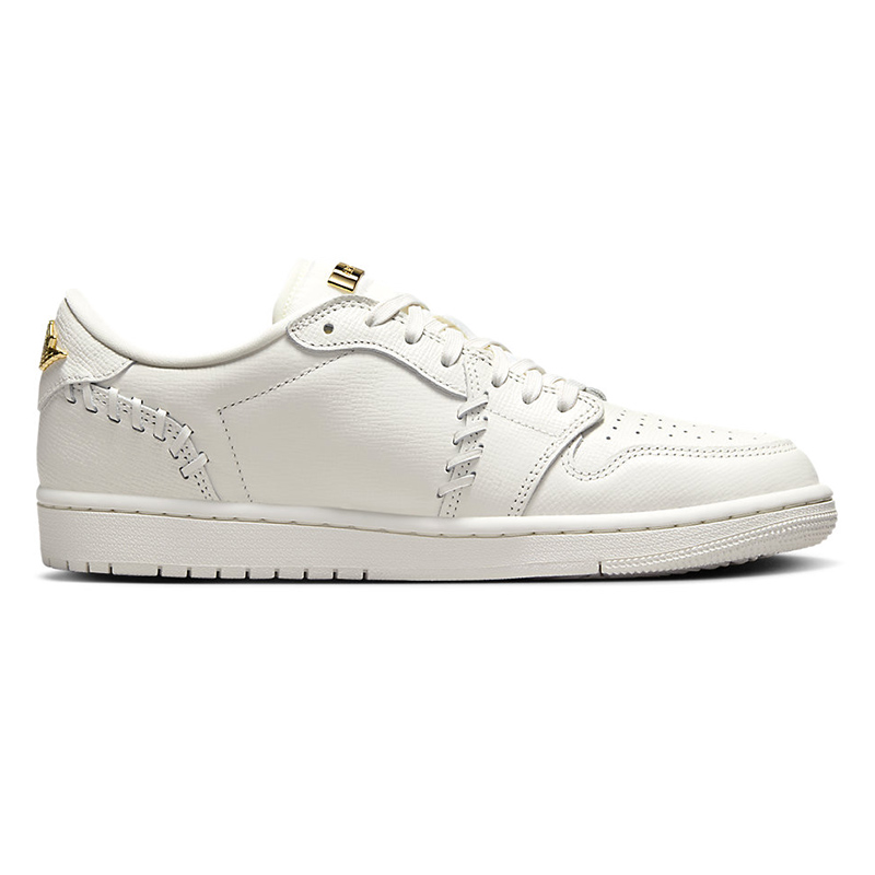 Air Jordan 1 Low Method of Make 'Sail Metallic Gold'