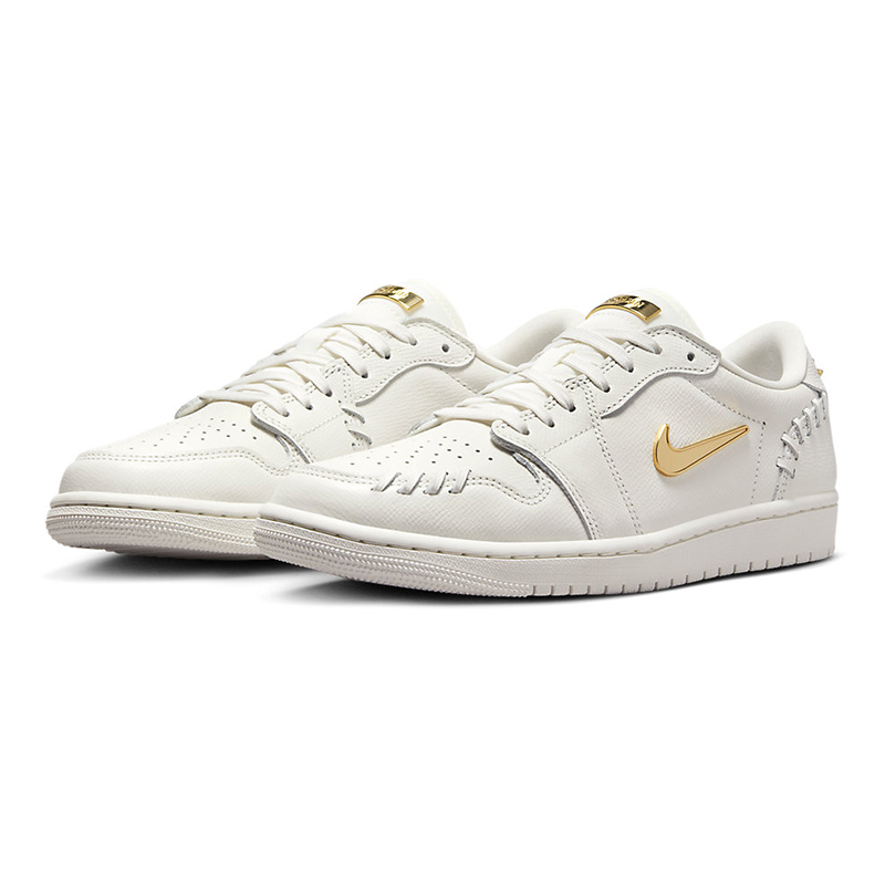 Air Jordan 1 Low Method of Make 'Sail Metallic Gold'