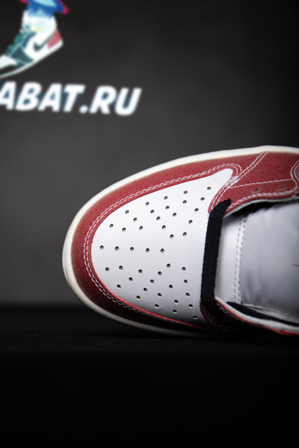 AIR JORDAN 1 LOW OG X TROPHY ROOM 'RED BLACK'