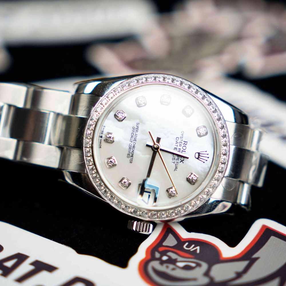 ROLEX - DATEJUST - LADY 31mm SS/SS Wht MOP Diam BP Asia 2836