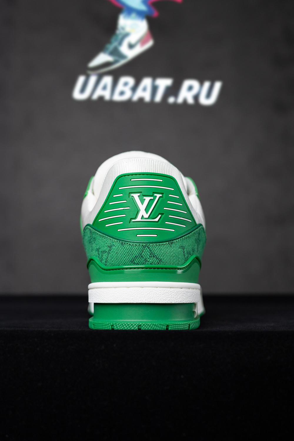 Louis Vuitton Trainer 'Green Monogram Denim'