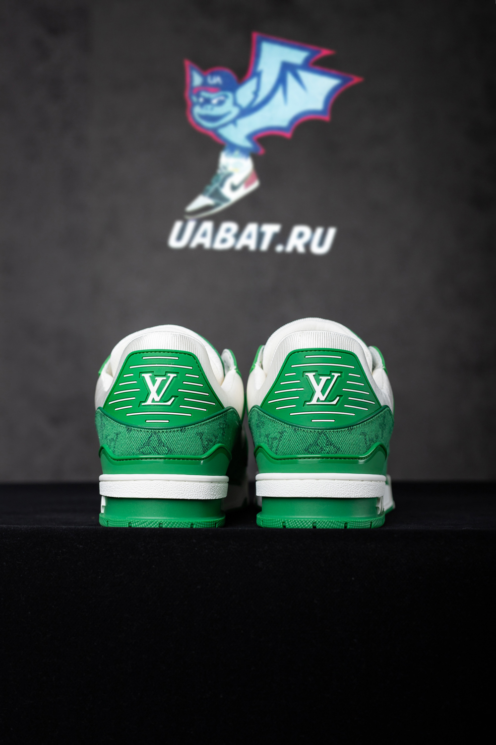 Louis Vuitton Trainer 'Green Monogram Denim'