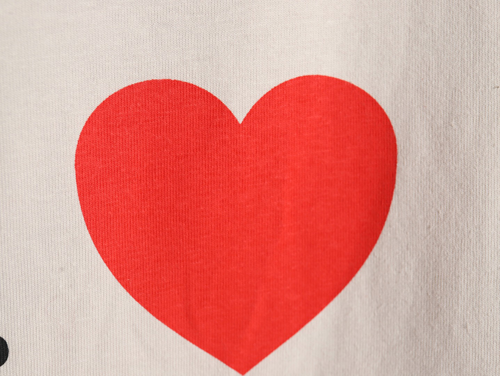 Balenciaga Valentine's Day Love Print Short Sleeves