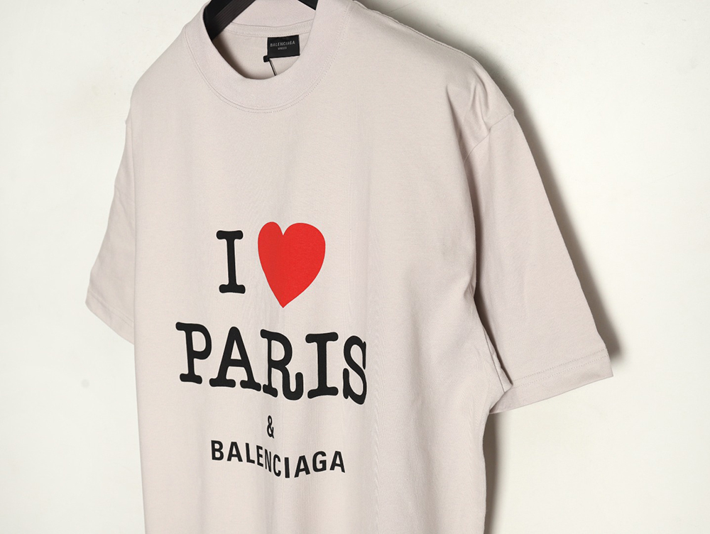 Balenciaga Valentine's Day Love Print Short Sleeves