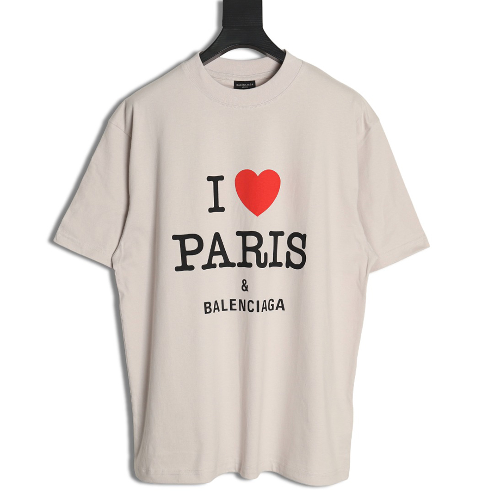 Balenciaga Valentine's Day Love Print Short Sleeves
