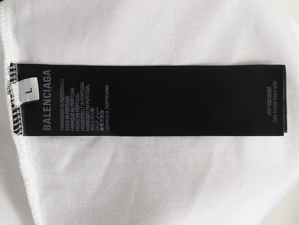 Balenciaga Musical Notes Oil Painting Print Short Sleeve