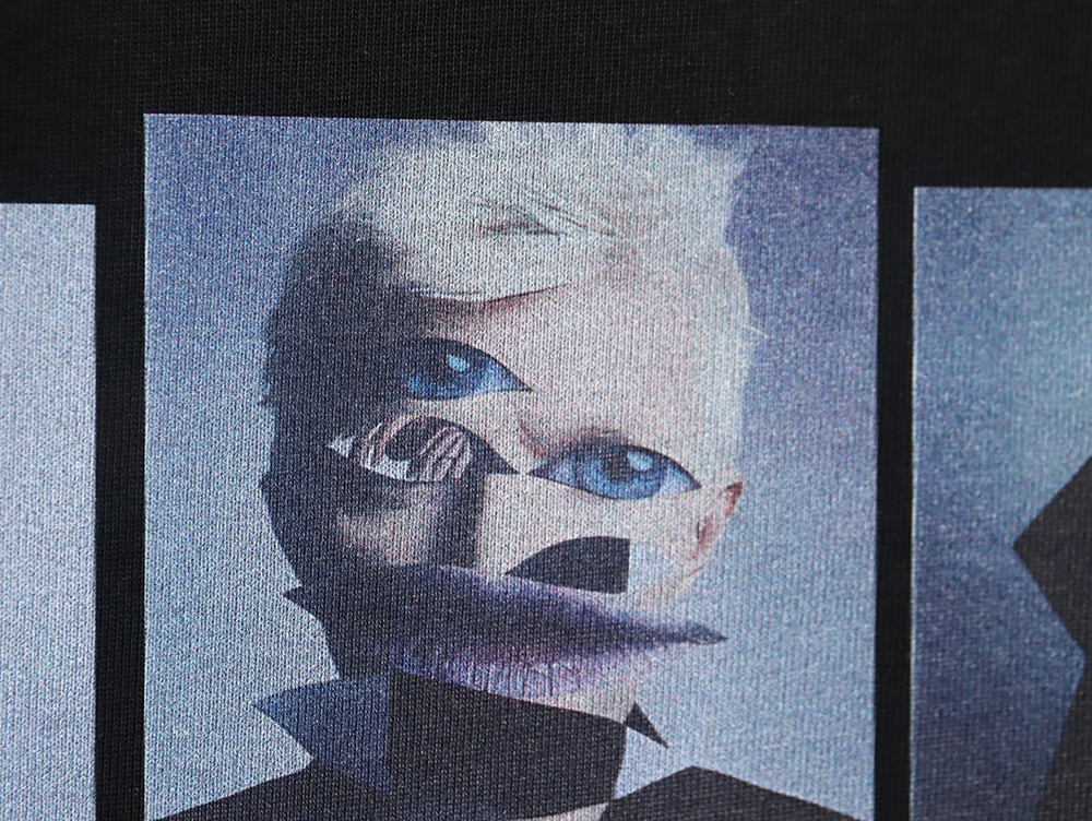 Balenciaga Musical Notes Oil Painting Print Short Sleeve TSK1
