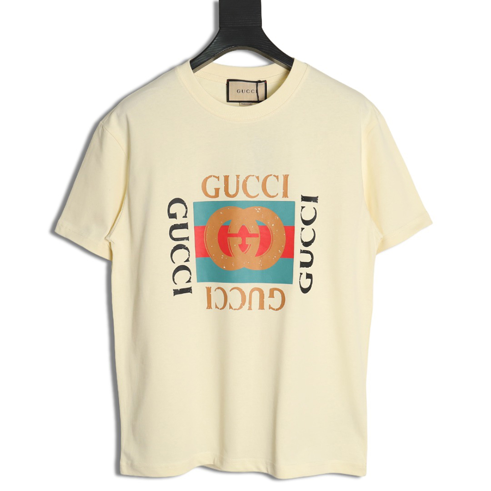 Gucci classic square logo print short sleeves