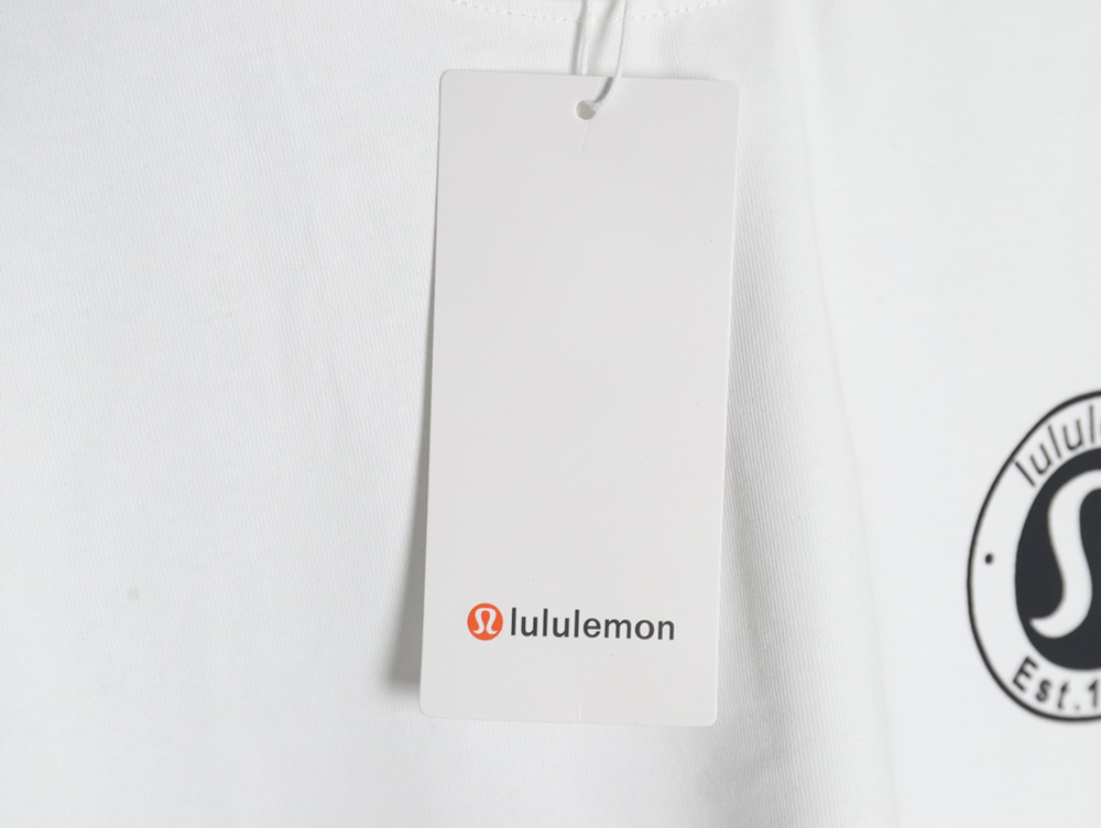 Lulu lemon lettering logo print short sleeves